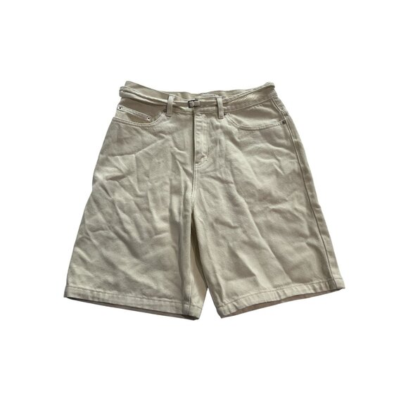 VENROY Denim Bermuda Short in Cream - Picture 1 of 4